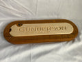 CB1 - 2 Piece Oval Cribbage Board